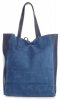 Bőr táska shopper bag Vittoria Gotti kék V602